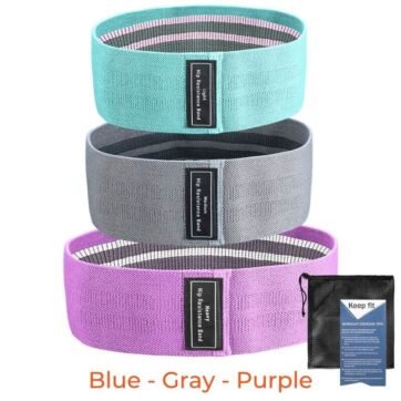 Heavy Duty Resistance Fitness Exercise Set Bands.